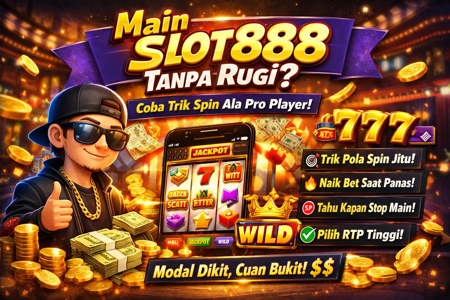 Main Slot888 Tanpa Rugi? Coba Trik Spin yang Dipakai Pro Player 🔥