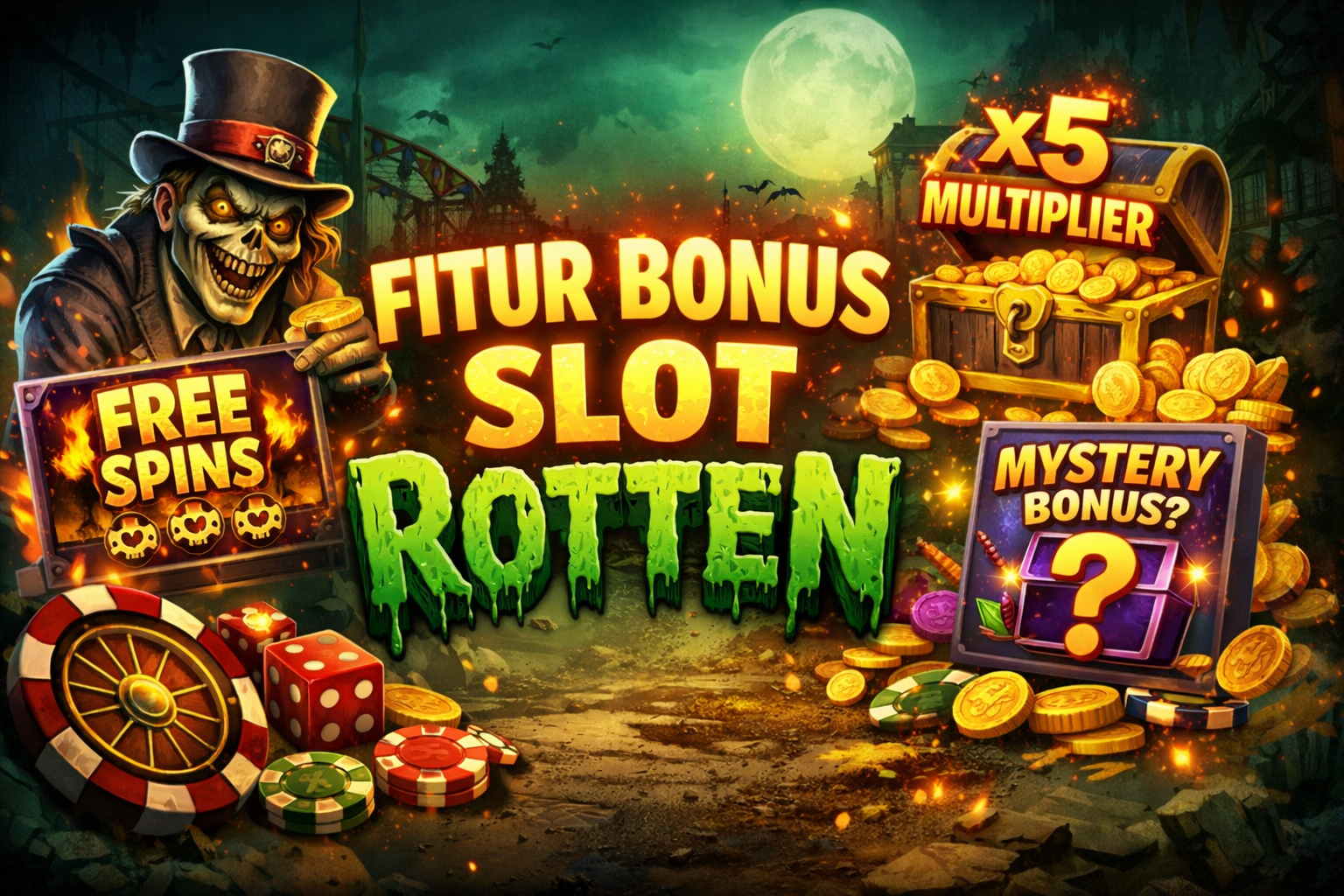 Mengenal Fitur Bonus Slot Rotten yang Bikin Permainan Makin Seru 🎰🔥