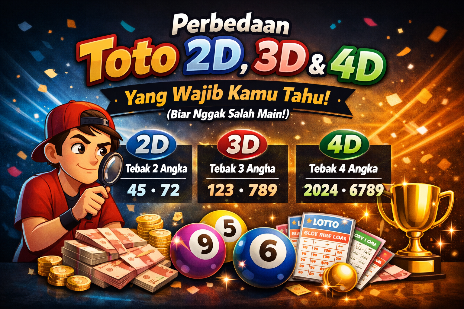 Perbedaan Toto 2D, 3D, dan 4D yang Wajib Kamu Tahu (Biar Nggak Salah Main!)