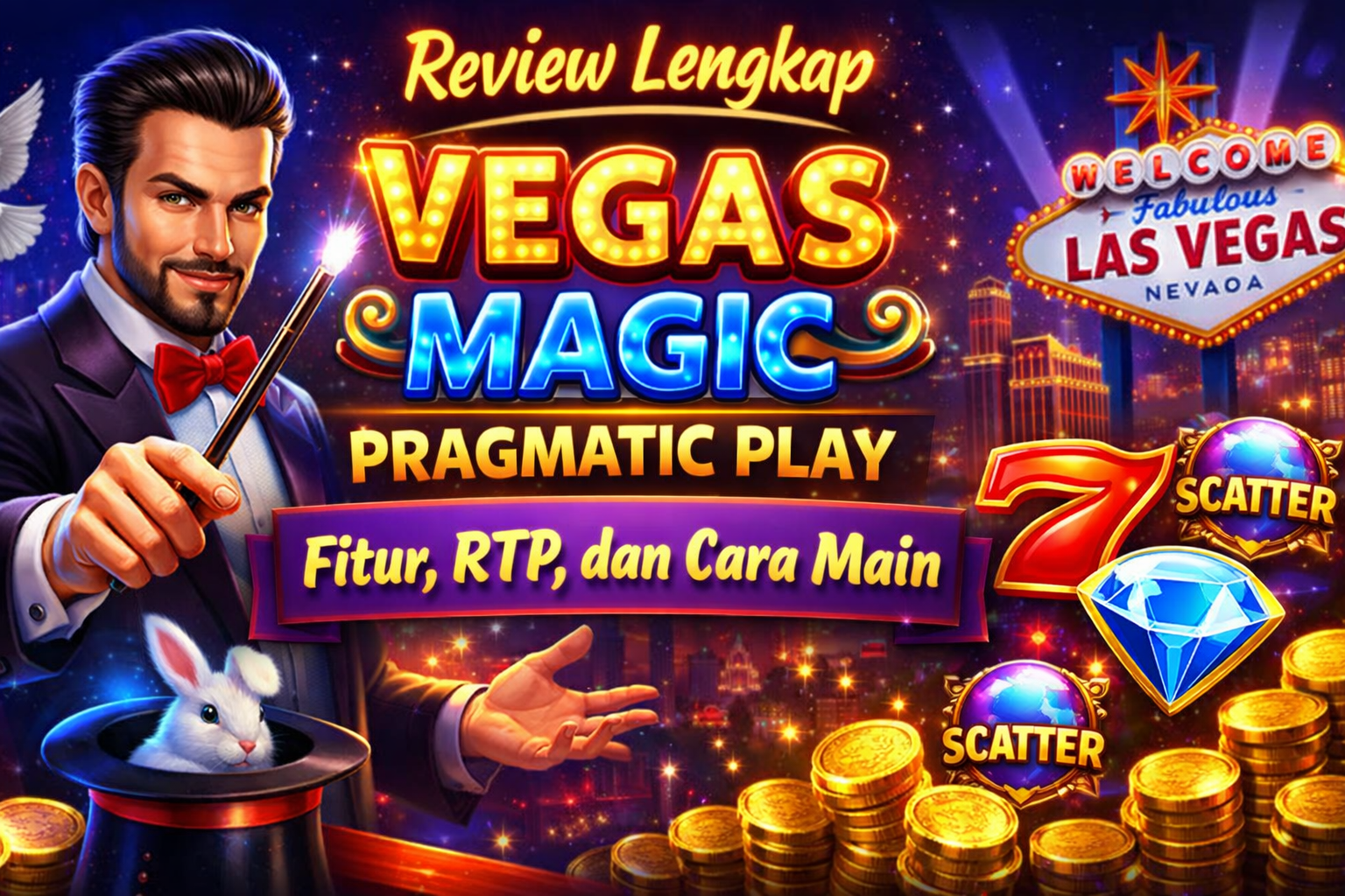 Review Lengkap Vegas Magic Pragmatic Play: Fitur, RTP, dan Cara Main